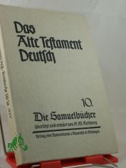 Die Samuelbcher / bers. u. erkl. v. Hans Wilhelm Hertzberg