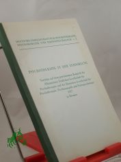 Psychotherapie in der Versorgung, Vortrge auf dem gemeinsamen Kongre der Allgemeinen rztlichen Gesellschaft fr Psychotherapie und der Deutschen Gesellschaft fr Psychotherapie, Psychosomatik und Tiefenpsychologie 1977 in Bremen.