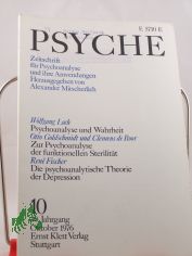 10/30, 1976, Ren Fischer Die klassische und ichpsychologische Theorie der Depression