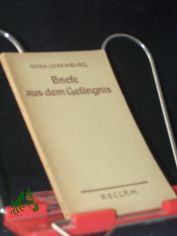 Briefe aus dem Gefngnis / Rosa Luxemburg. Mit e. Nachw. v. Hans Marquardt