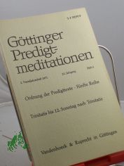 Ordnung der Predigttexte, Fnfte Reihe, 12. Sonntag nach Trinitatis,  Heft 3, 1971