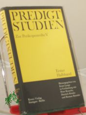 Predigtstudien fr das Kirchenjahr 1970/1971.- Perikopenreihe 5 - Erster Halbband.