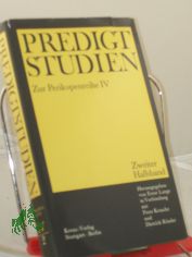 Predigtstudien fr das Kirchenjahr 1968/1969, Zur Perikopenreihe IV - Zweiter Halbband - Erster Band,