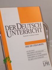 1/1991, Krise der Literaturkritik