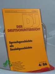 4/1986, Sprachgeschichte als Sozialgeschichte