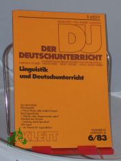 6/1983, Linguistik und Deutschunterricht