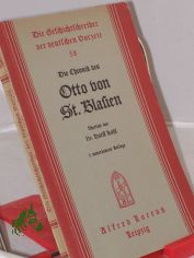 Die Chronik / Otto von St. Blasien. bers. v. Horst Kohl