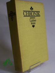 Chronik armer Liebesleute : autor. bers. / Vasco Pratolini. Dt. v. Werner Jakob Buerkle
