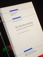 Die Rechtsordnung der Bundesrepublik Deutschland : eine Einfhrung / Hermann Avenarius. Bundeszentrale fr Politische Bildung