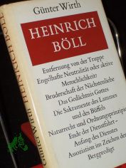 Heinrich Bll : Essayist. Studie ber religise u. gesellschaftl. Motive im Prosawerk d. Dichters / Gnter Wirth