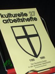 Der Deutsche Orden in der deutschen Geschichte : 1190 - 1990 / von Hartmut Boockmann. [Hrsg.: Bund der Vertriebenen - Vereinigte Landsmannschaften und Landesverbnde]