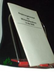 Regierungskonzept zur Wirtschaftsreform in der DDR. Zielstellung, Grundrichtungen, Etappen und unmittelbare Manahmen der Wirtschaftsreform in weiterer Verwirklichung der Regierungserklrung vom 17.11.1989.