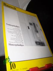 10/1982 Vordergrndiges Hintergrndiges