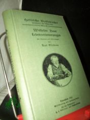 Wilhelm Baur Lebenserinnerungen / mit Einleitung u. Erluterungen von Karl Esselborn