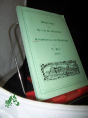 Mitteilungen des Vereins fr geschichte von Sangerhausen und Umgebung, 10. Heft 2001