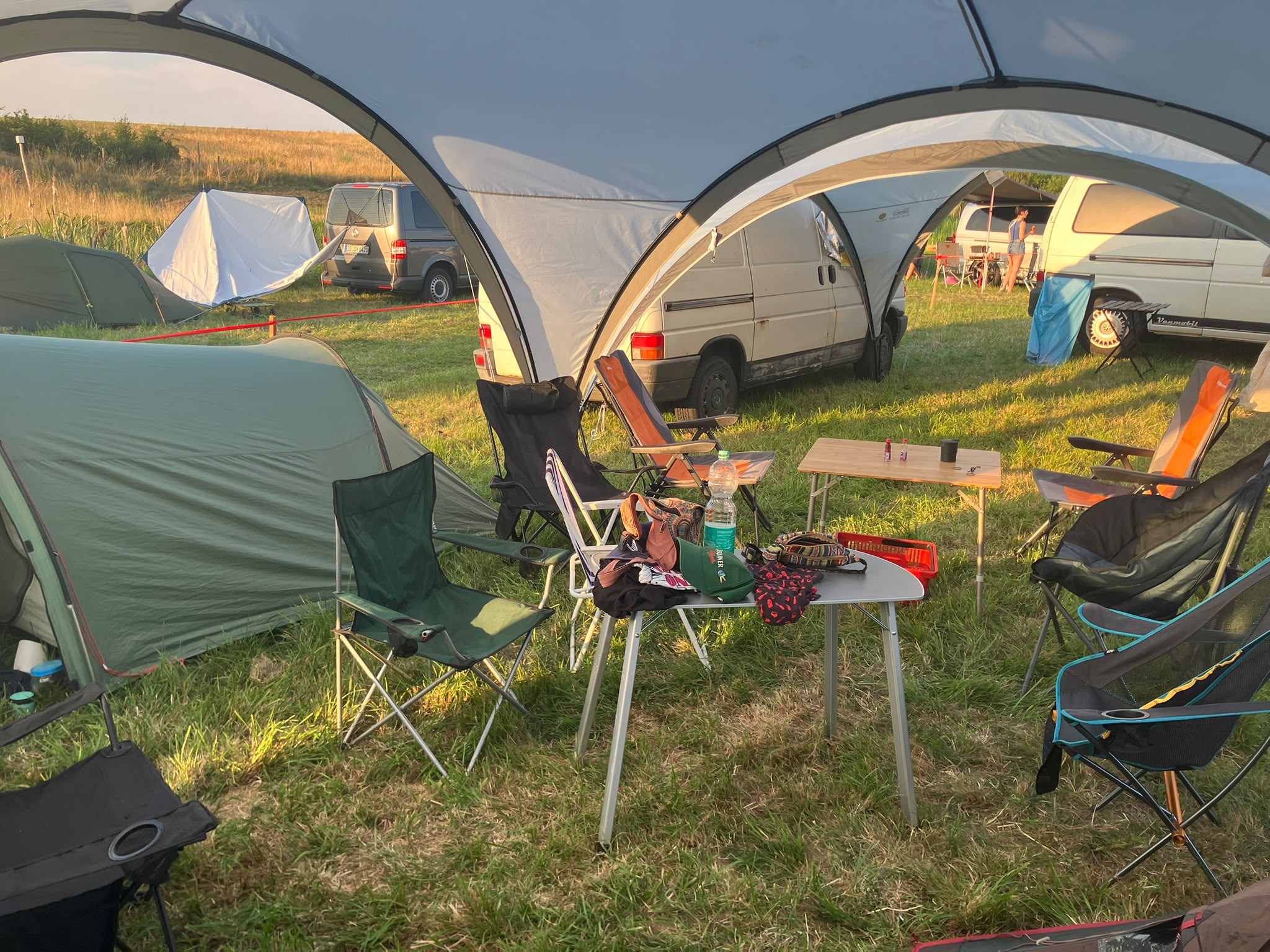 Chefin macht Camping