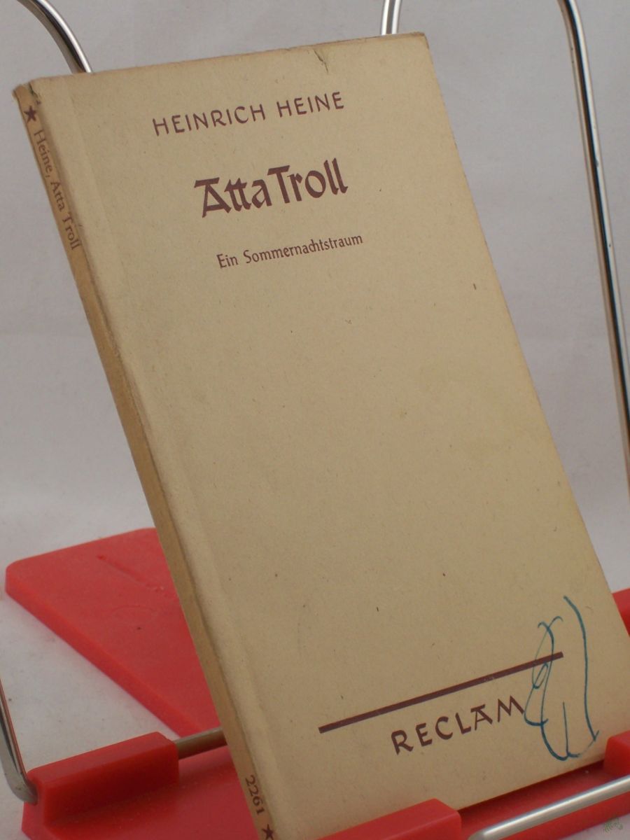 Product image 1 of the product “Atta Troll : Ein Sommernachtstraum / Heinrich Heine ”