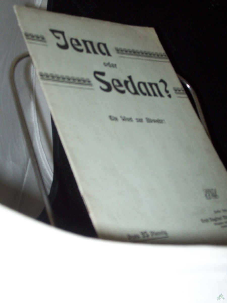 Product image 1 of the product “Jena oder Sedan? : ein Wort zur Abwehr ”