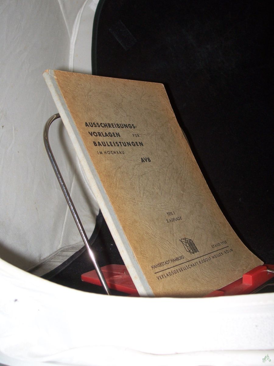 Artikelbild 1 des Artikels “Ausschreibungsvorlagen für Bauleistungen im Hochbau unter besonderer Berücksichtigung des Wohnungsbaues Teil: T. 1., Rohbauarbeiten “