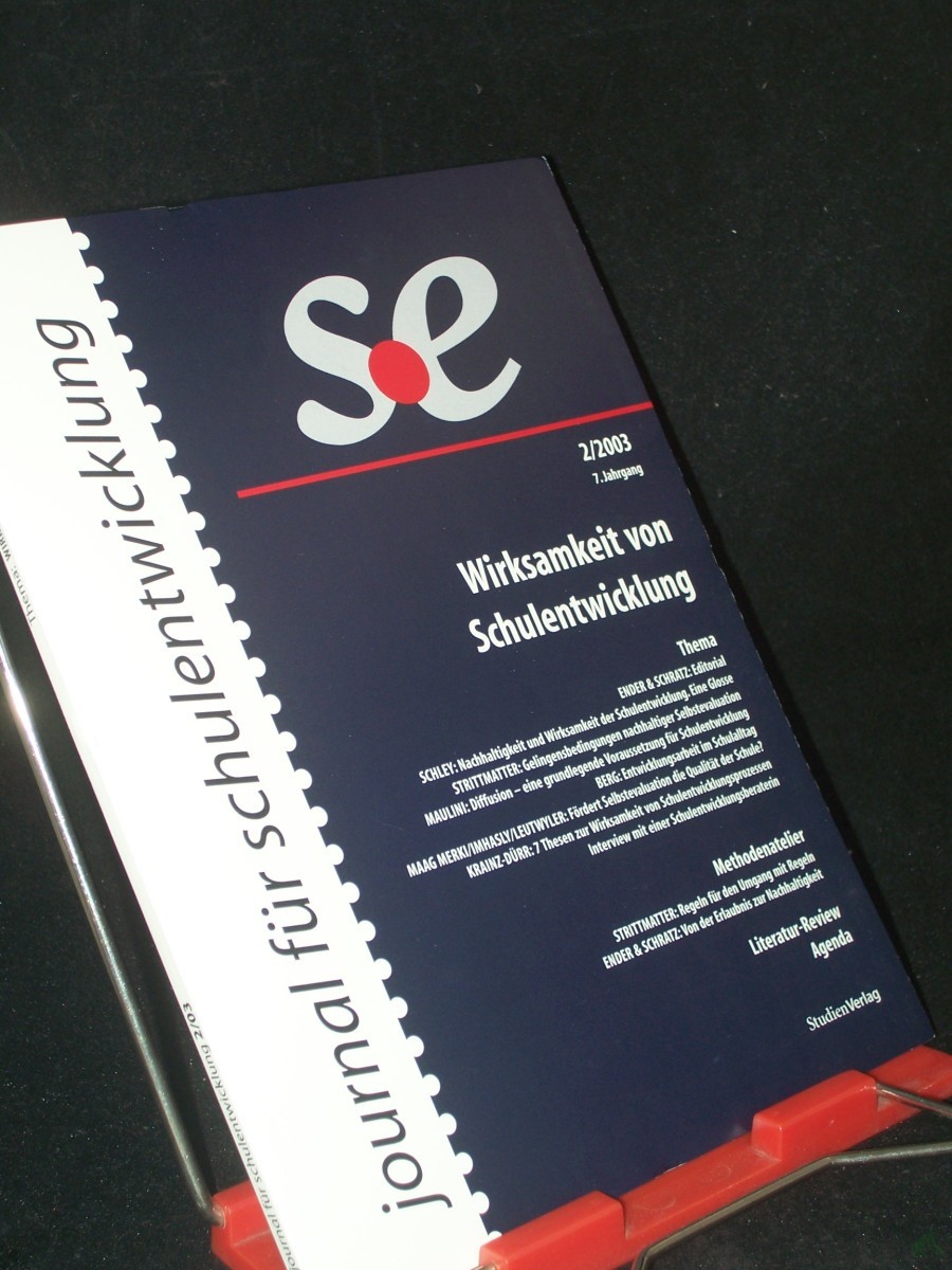 Product image 1 of the product “2/2003, Thema: Wirksamkeit von Schulentwicklung / [Hrsg. Herbert Altrichter ...] ”