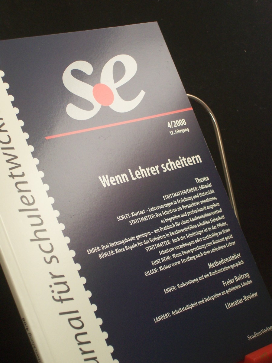 Artikelbild 1 des Artikels “4/2008 Wenn Lehrer scheitern, Journal für Schulentwicklung : SE “
