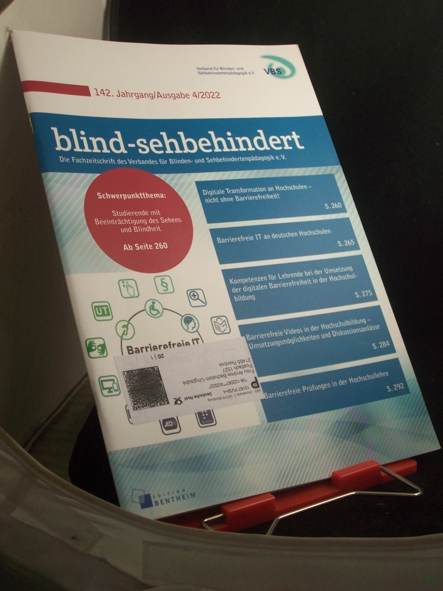 Artikelbild 1 des Artikels “blind- sehbehindert, 4/2022 “