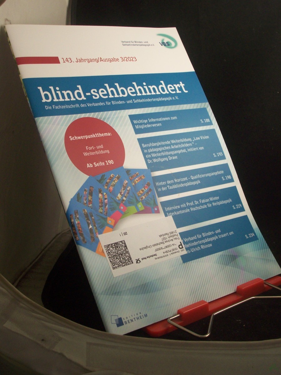 Artikelbild 1 des Artikels “blind- sehbehindert, 3/2023 “