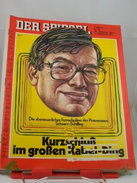 Artikelbild 1 des Artikels “36/1984 Kurzschluß im grossen Kabelding, die abenteuerlichen Fernesehpläne des Postministers Schwarz Schilling “