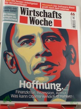 Artikelbild 1 des Artikels “Nr. 46/2008 HOFFNUNG; WAS KANN OBAMA WIRKLICH SCHAFFEN “