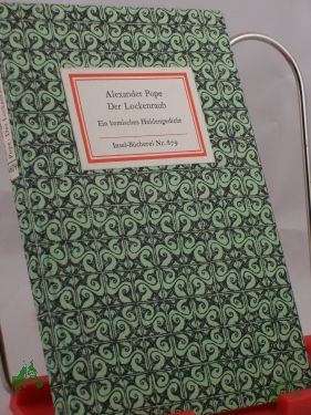 Artikelbild 1 des Artikels “Der Lockenraub : Ein komisches Heldengedicht / Alexander Pope. Übertr. von Rudolf Alexander Schröder. Nachw. von Walther Martin. Mit 9 Zeichn. von Aubrey Beardsley “