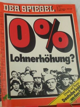 Product image 1 of the product “DER SPIEGEL 11/1981, 0% Lohnerhöhung ”