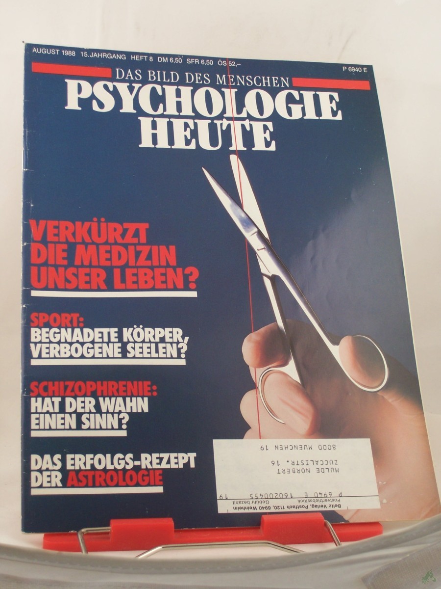 Product image 1 of the product “8/1988, verkürzt die Medizin unser Leben ”