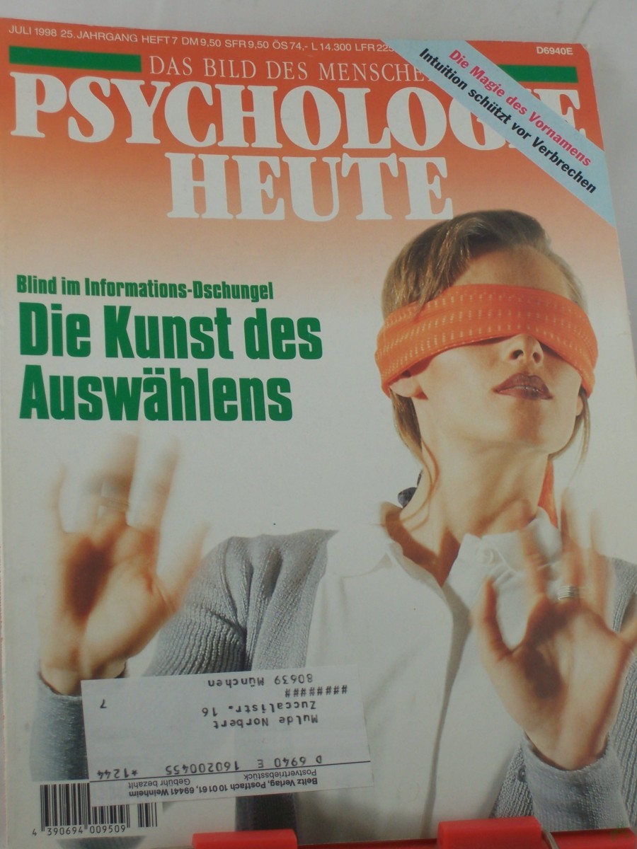 Product image 1 of the product “7/1998, Die Kunst des Auswählens ”