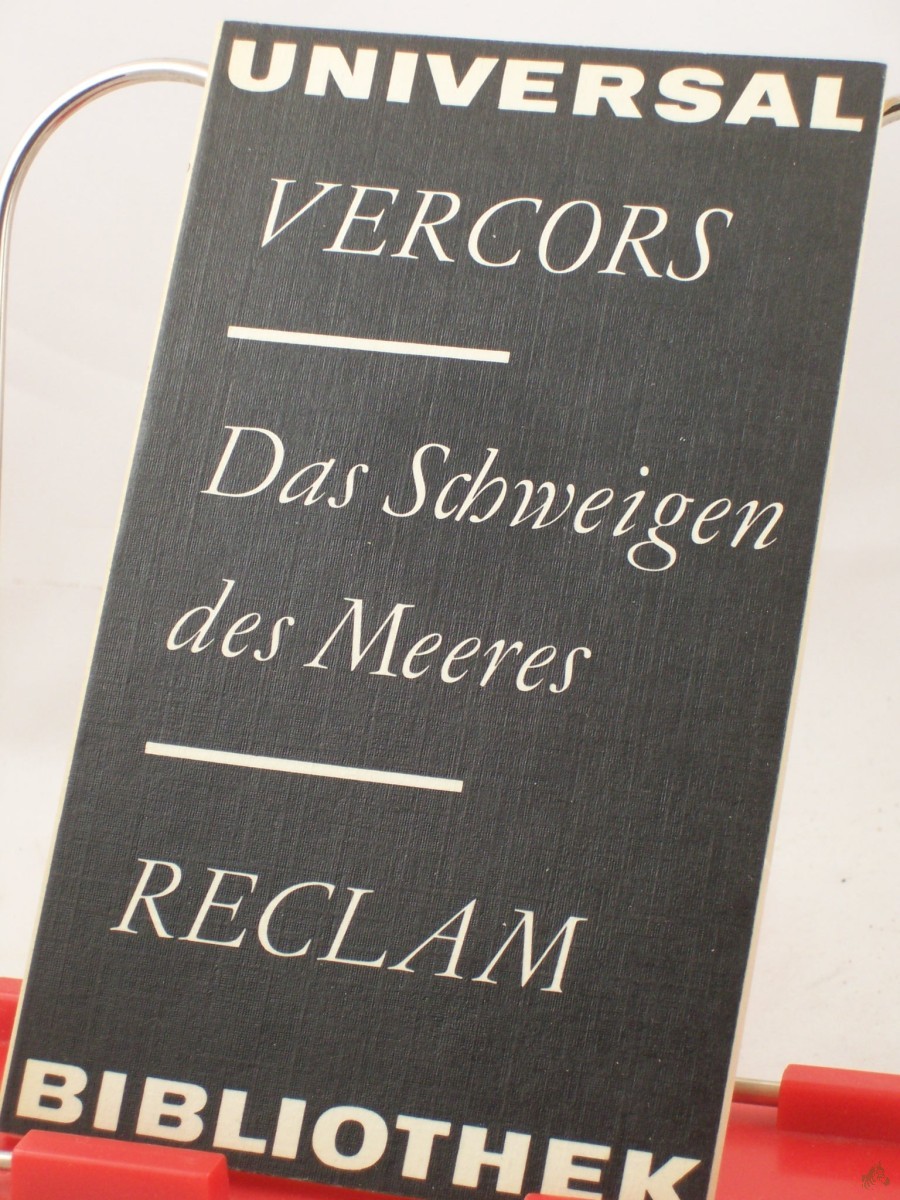 Product image 1 of the product “Das Schweigen des Meeres : Erzählungen ; aus d. Franz. / Vercors. Übers. von Kurt Stern... ”