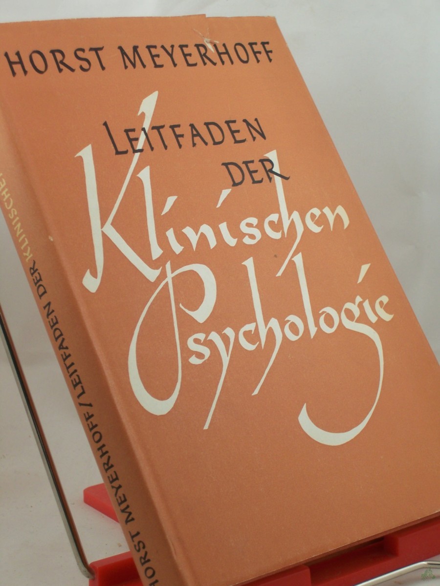 Artikelbild 1 des Artikels “Leitfaden der klinischen Psychologie / Horst Meyerhoff “
