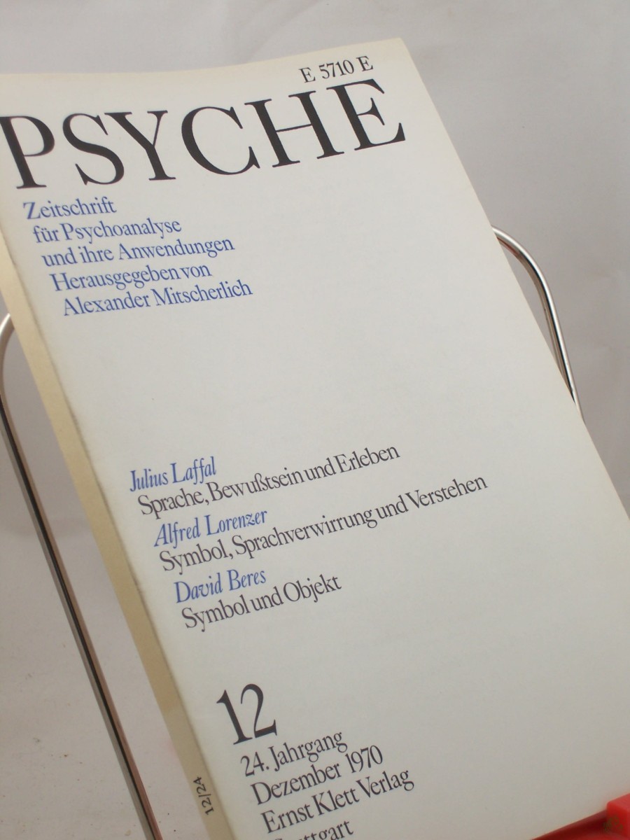 Product image 1 of the product “12/24, 1970, Sprache, Bewußtsein und Erleben Julius Laffal ”