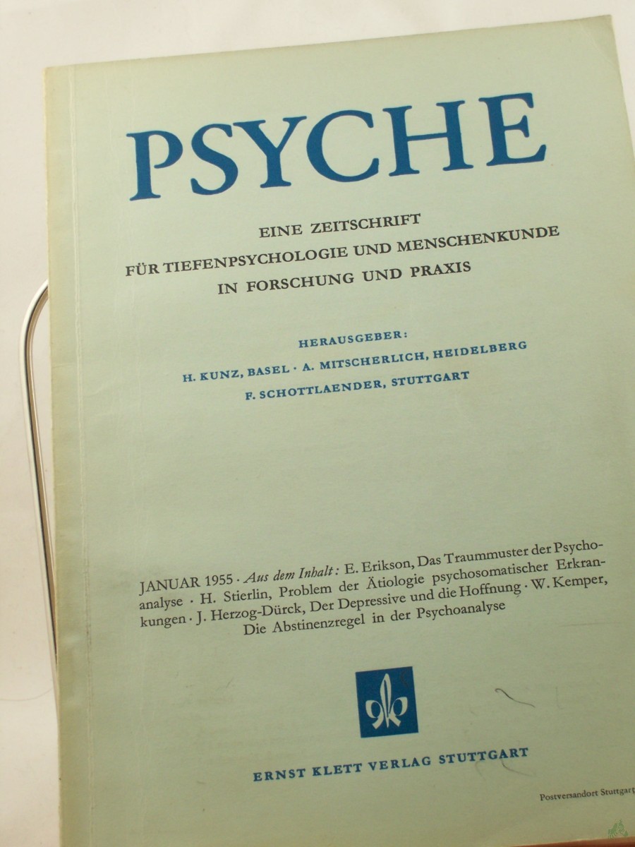 Product image 1 of the product “VIII/10, 1955, Die Abstinenzregel` in der Psychoanalyse ”