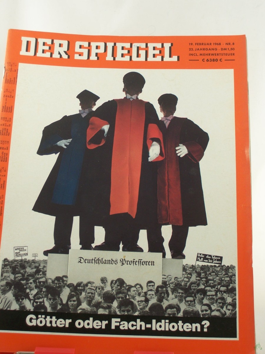 Artikelbild 1 des Artikels “8/1968 Deutschlands Professoren, Götter oder Fachidioten “