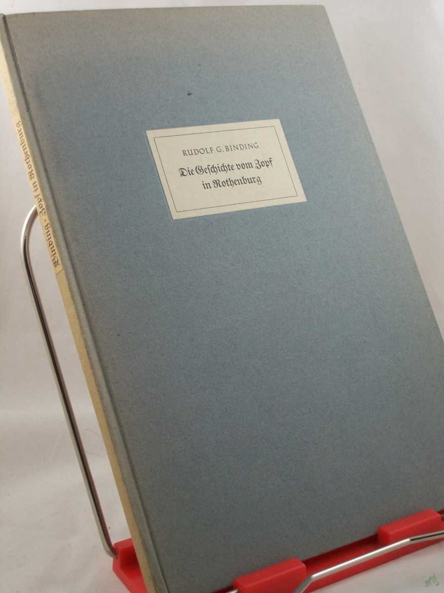 Artikelbild 1 des Artikels “Die Geschichte vom Zopf in Rothenburg / Rudolf G. Binding. Illustrationen: Willi Harwerth “