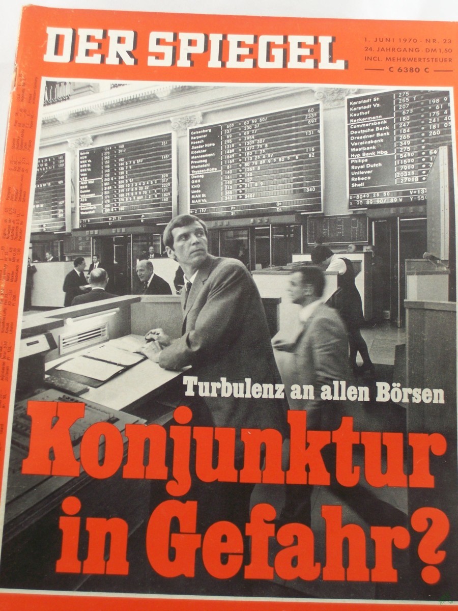 Artikelbild 1 des Artikels “23/1970, Turbulenz an allen Börsen, Konjunktur in Gefahr “