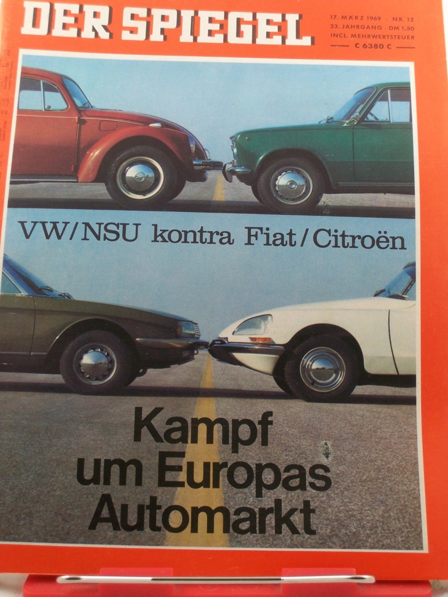 Artikelbild 1 des Artikels “12/1969, Kampf um Europas Automarkt, VW/NSU kontra Fiat/Citroen “