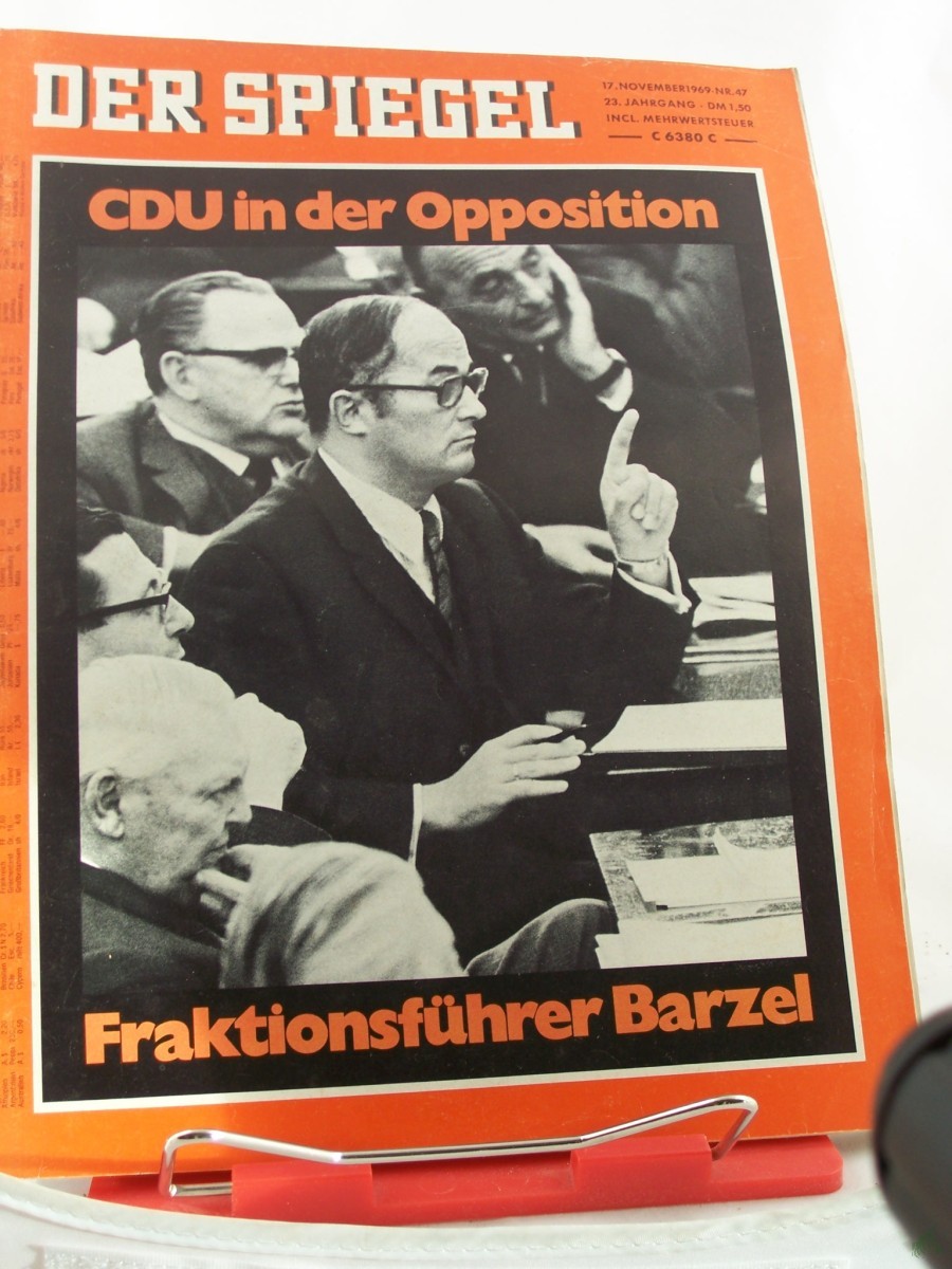 Product image 1 of the product “47/1969, Fraktionsführer Barzel ”