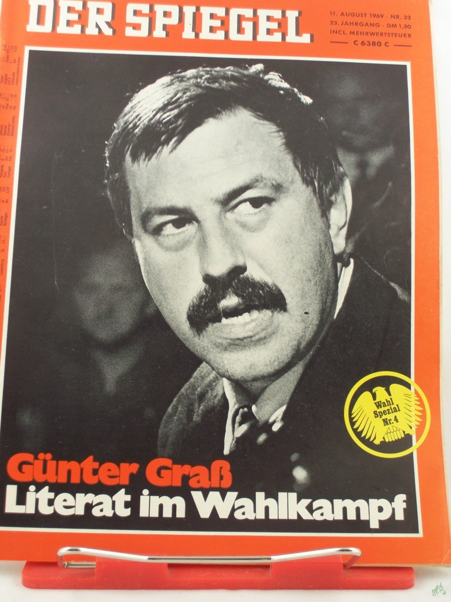 Artikelbild 1 des Artikels “33/1969, Günter Graß, Literat im Wahlkampf “