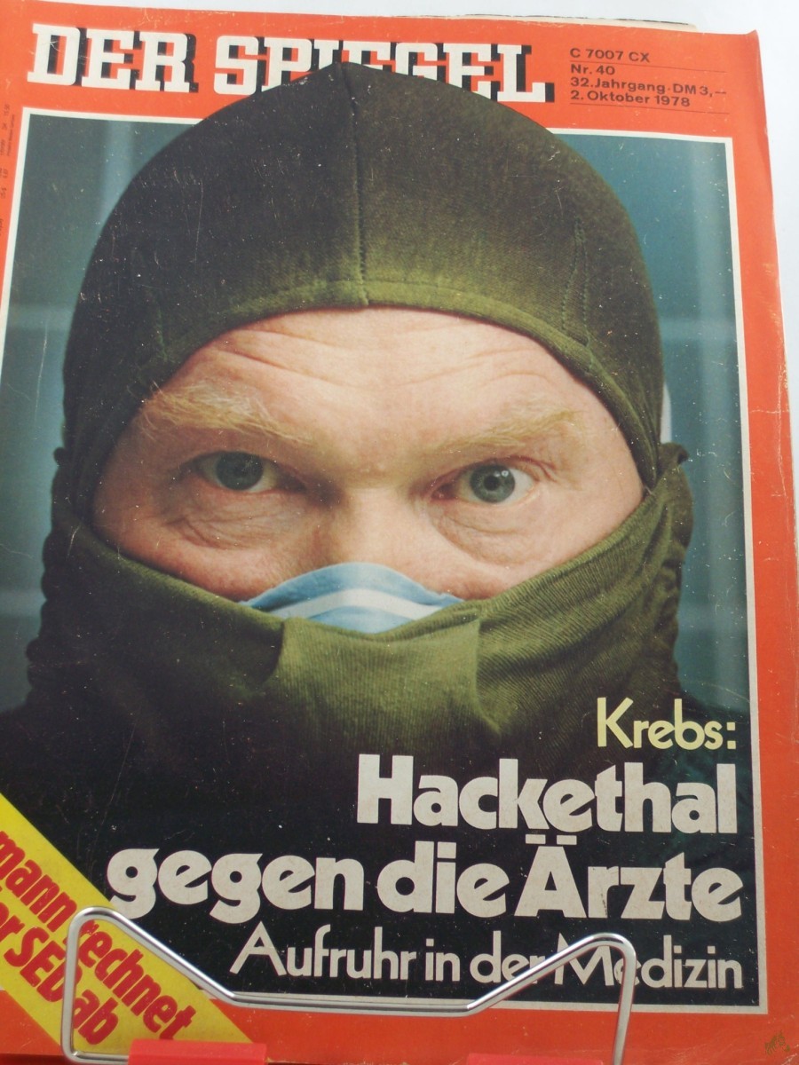 Artikelbild 1 des Artikels “40/1978, Krebs: Hackethal gegen die Ärzte, Aufruhr in der Medizin “
