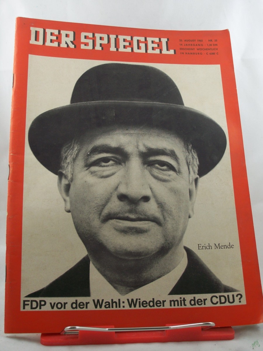Product image 1 of the product “35/1965, Erich Mende FDP vor der Wahl: Wieder mit der CDU? ”