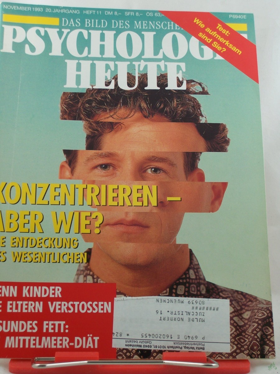 Product image 1 of the product “11/1993, Konzentrieren aber wie?, die Entdeckung des Wesentlichen ”