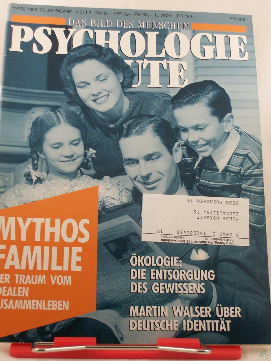 Product image 1 of the product “3/1993, Mythos Familie, der Traum vom idealen Zusammenleben ”