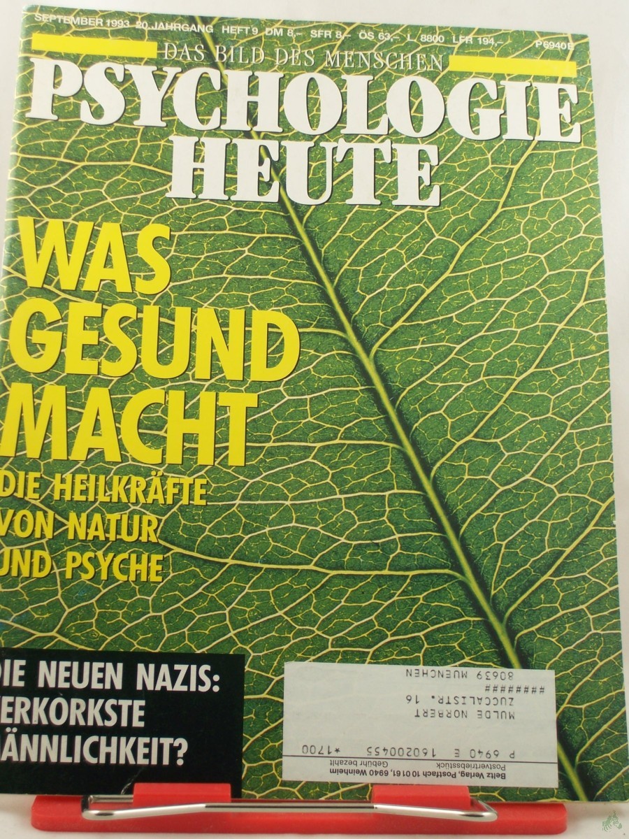 Product image 1 of the product “9/1993, Was gesund macht, die Heilkräfte von Natur und Psyche ”