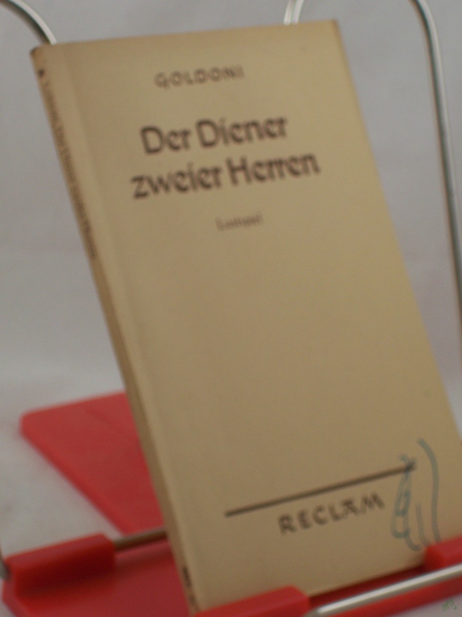 Artikelbild 1 des Artikels “Der Diener zweier Herren : Lustspiel in 2 Aufz. / Goldoni “