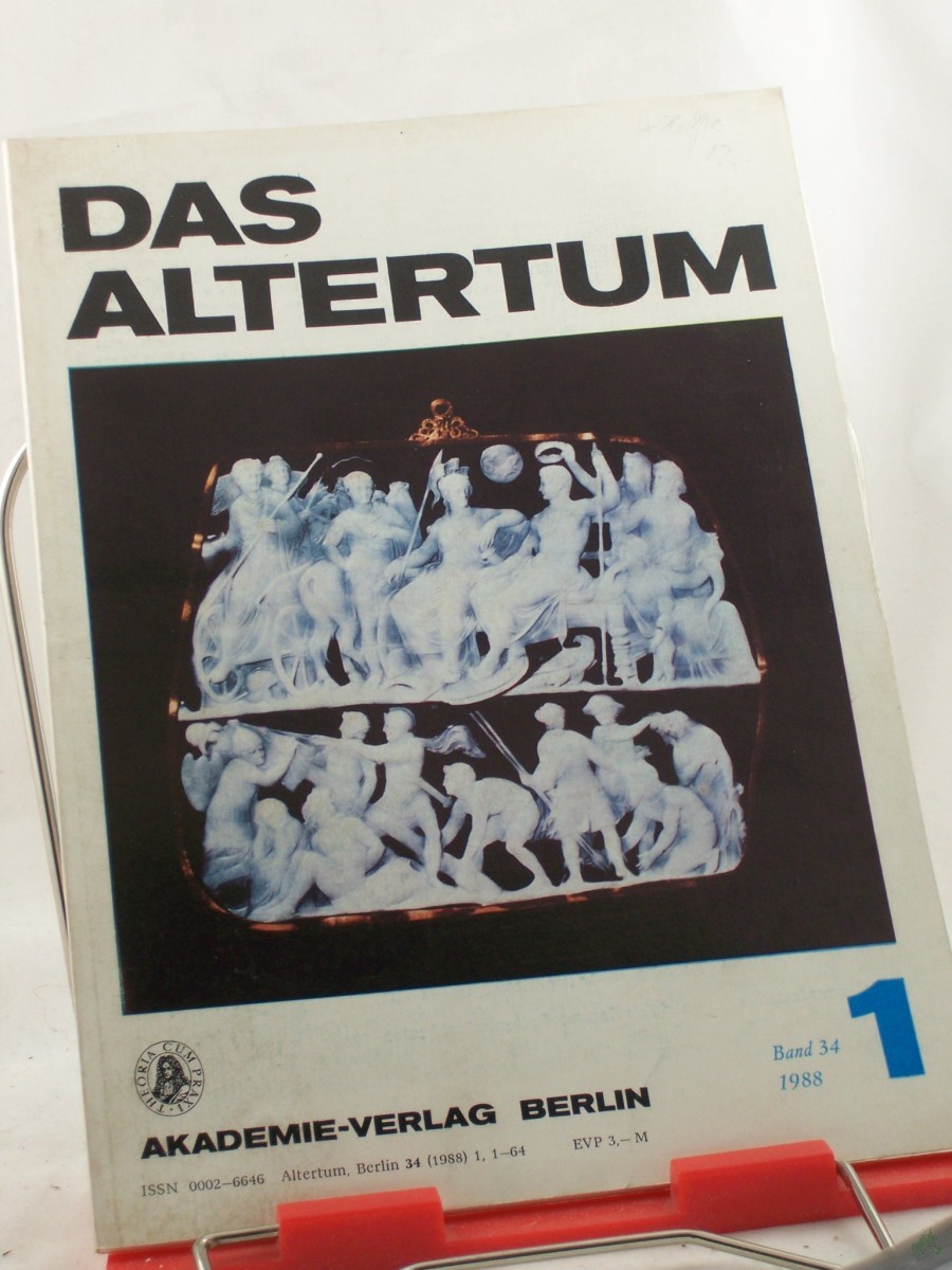 Artikelbild 1 des Artikels “Das Altertum, Band 34, Heft 1, 1988 “